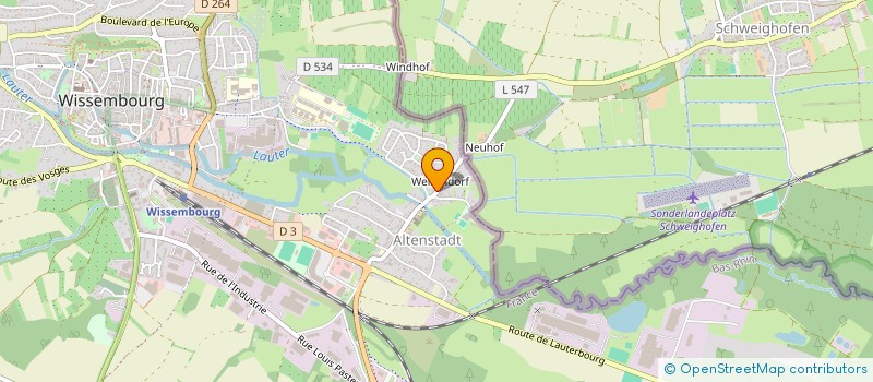 localisation de l'entreprise SCI VONREETBERGEN  WISSEMBOURG