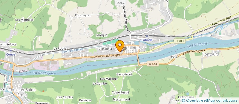 localisation de l'entreprise SCI VONTOBEL-CLAIRSINVIL  LALINDE