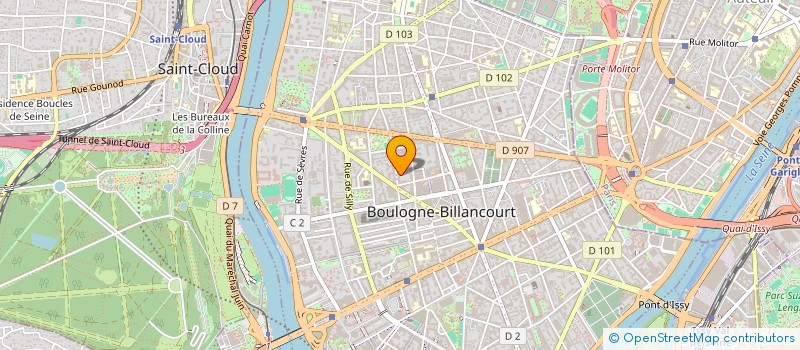 localisation de l'entreprise SCI VORTEX à BOULOGNE-BILLANCOURT