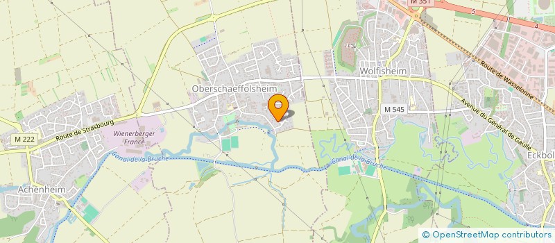 localisation de l'entreprise SCI VORUY  OBERSCHAEFFOLSHEIM