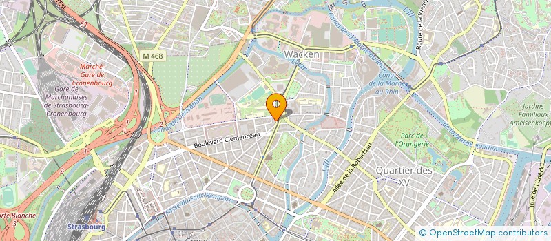 localisation de l'entreprise SCI VOSGES 71 à STRASBOURG