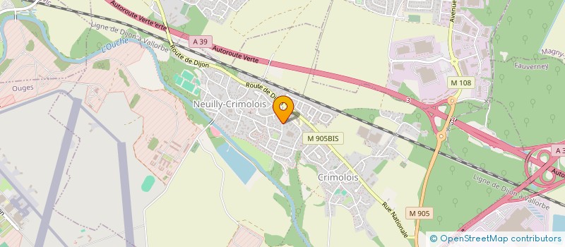 localisation de l'entreprise SCI VOUGEOT  NEUILLY-CRIMOLOIS