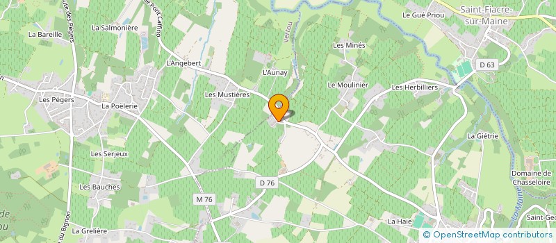 localisation de l'entreprise SCI VOUHE  HAIE-FOUASSIERE (LA)