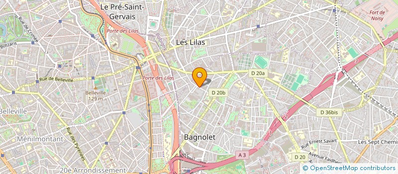 localisation de l'entreprise SCI VOUZIER AVETANT  BAGNOLET