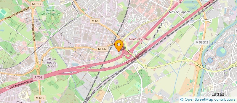 localisation de l'entreprise SCI VOVAL à LATTES