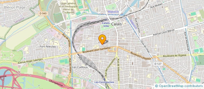 localisation de l'entreprise SCI VOXALI  CALAIS