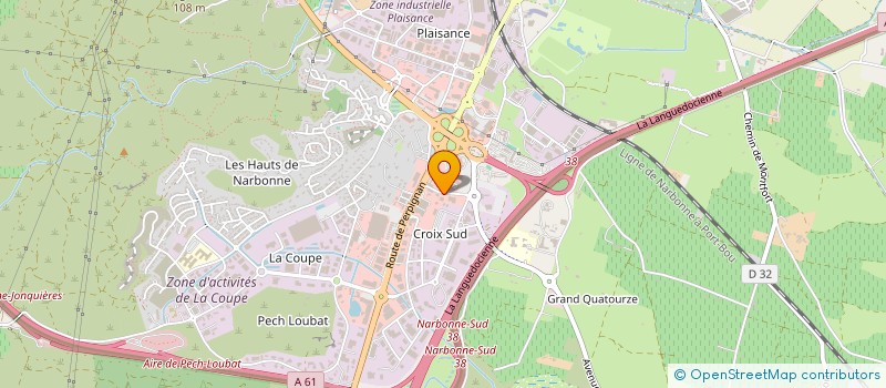 localisation de l'entreprise SCI VOXANNE  NARBONNE