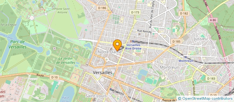 localisation de l'entreprise SCI VOYAGES RAMEAU à VERSAILLES