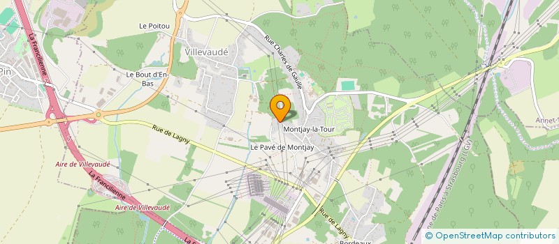 localisation de l'entreprise SCI VP à VILLEVAUDE