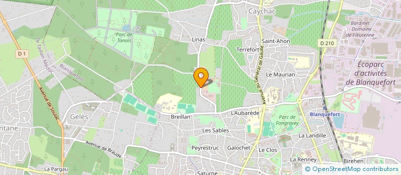 localisation de l'entreprise SCI VP IMMOBILIER à BLANQUEFORT