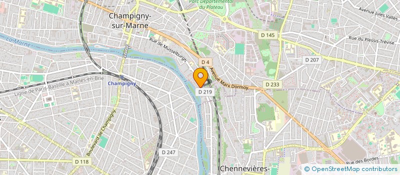 localisation de l'entreprise SCI VP INVEST  CHAMPIGNY-SUR-MARNE