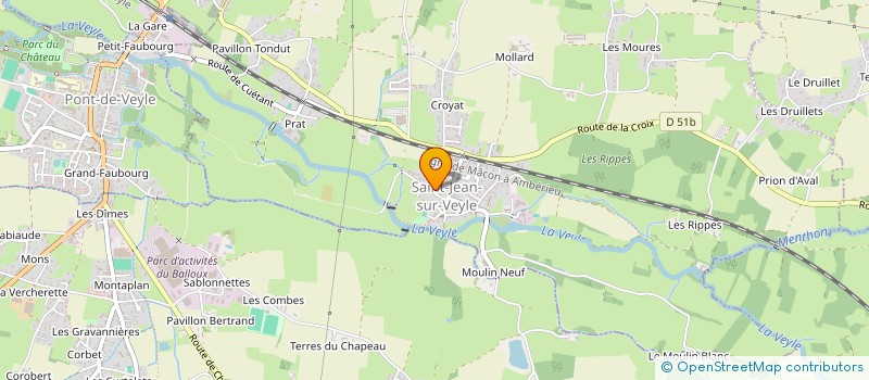 localisation de l'entreprise SCI VP.W  SAINT-JEAN-SUR-VEYLE