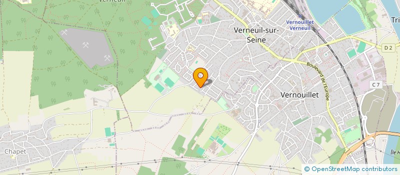 localisation de l'entreprise SCI VP3M  VERNEUIL-SUR-SEINE