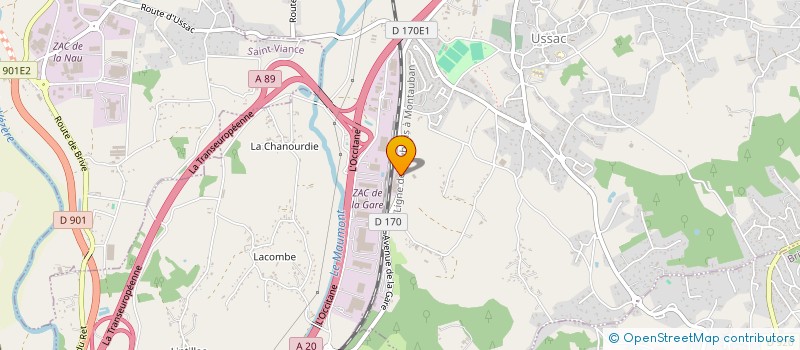 localisation de l'entreprise SCI VPI 24  USSAC