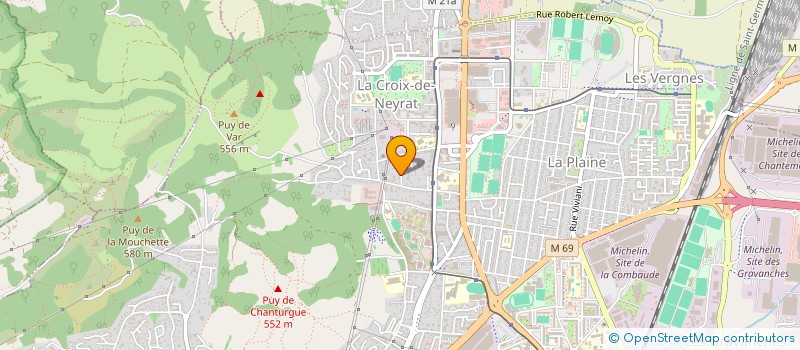 localisation de l'entreprise SCI VPL  CLERMONT-FERRAND