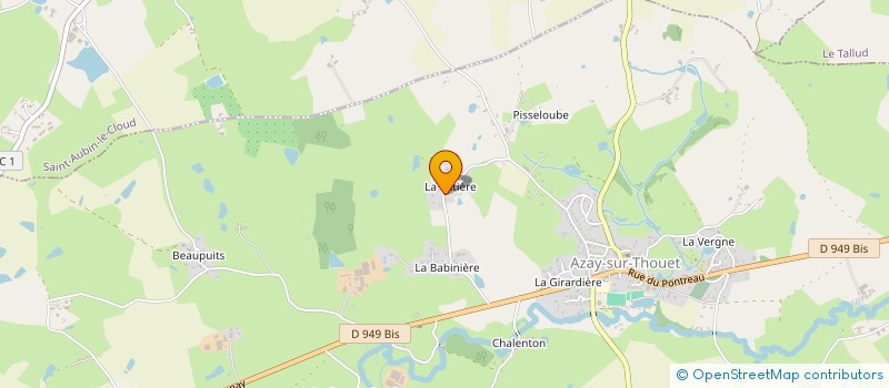 localisation de l'entreprise SCI VPM II  AZAY-SUR-THOUET