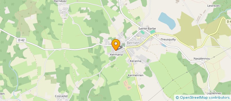 localisation de l'entreprise SCI VQAD  BERRIEN