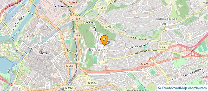 localisation de l'entreprise SCI VQI  METZ