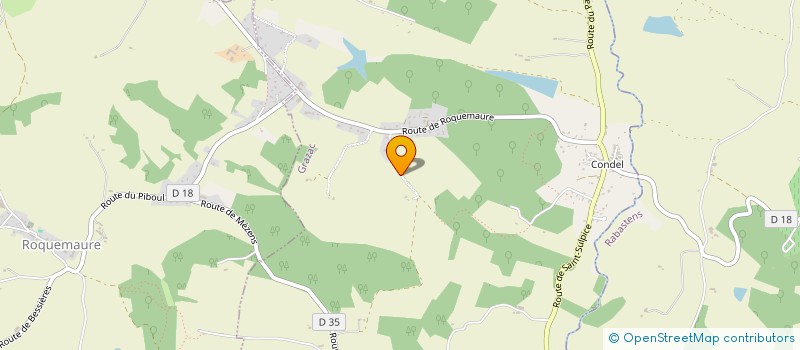 localisation de l'entreprise SCI VR 33  GRAZAC