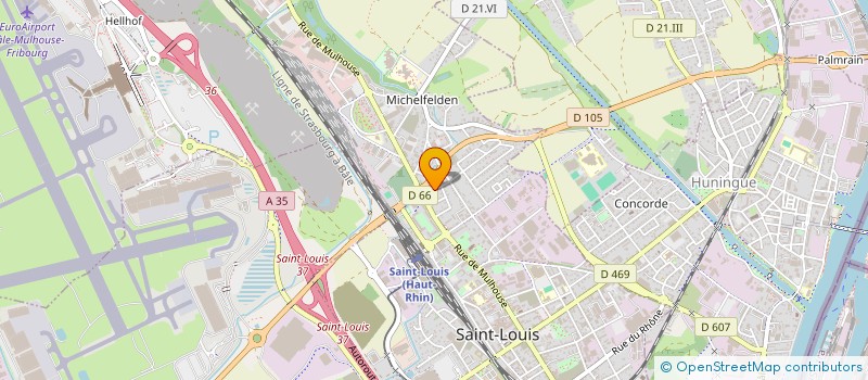 localisation de l'entreprise SCI VR LES LYS  SAINT-LOUIS