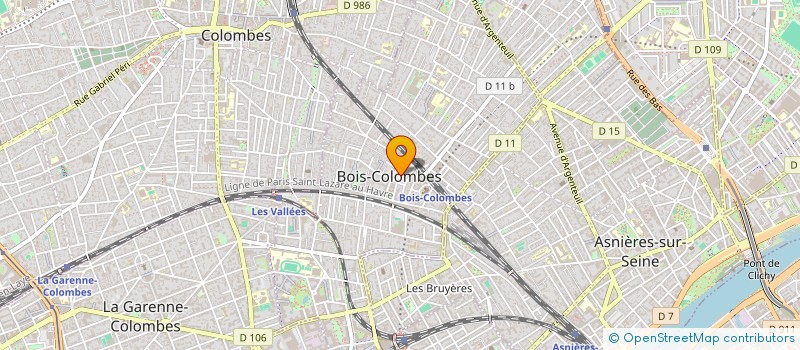 localisation de l'entreprise SCI VR PATRIMOINE à BOIS-COLOMBES