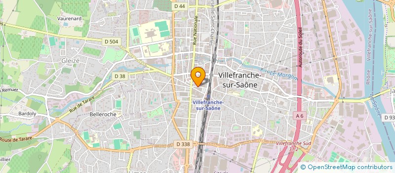 localisation de l'entreprise SCI VR STALINGRAD  VILLEFRANCHE-SUR-SAONE