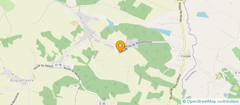 localisation de l'entreprise SCI VR34  GRAZAC