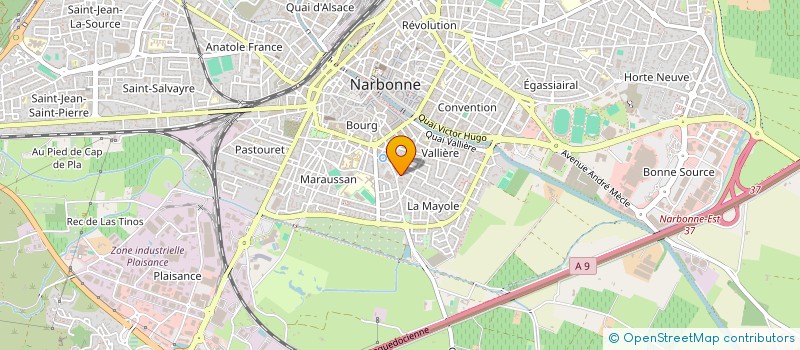 localisation de l'entreprise SCI VRAC à NARBONNE