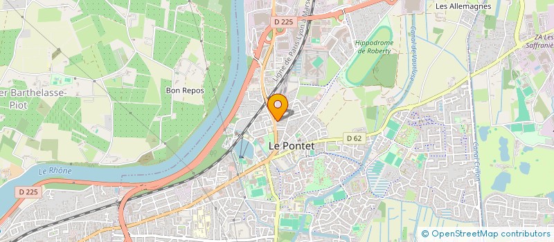 localisation de l'entreprise SCI VRANTIA  LE PONTET