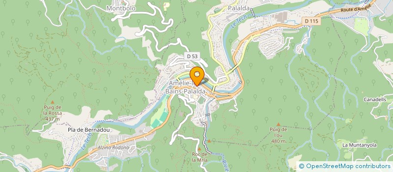 localisation de l'entreprise SCI VRESSIEL  AMELIE-LES-BAINS-PALALDA