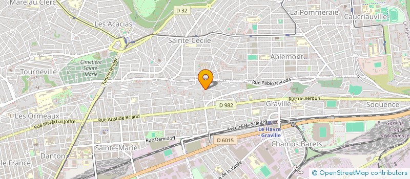 localisation de l'entreprise SCI VRH à LE HAVRE