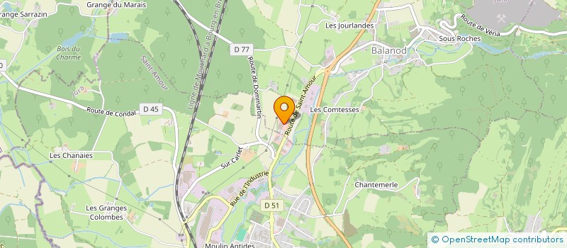 localisation de l'entreprise SCI VRI & CO  BALANOD