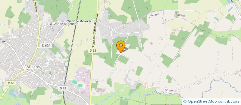 localisation de l'entreprise SCI VRIGNAUD - SOUFFLET à SOULLANS
