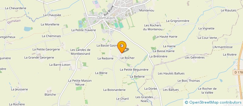 localisation de l'entreprise SCI VRL  DOMALAIN