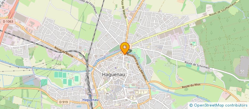 localisation de l'entreprise SCI VS BLUE  HAGUENAU