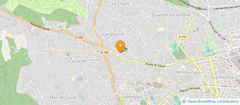 localisation de l'entreprise SCI VSF  NIMES