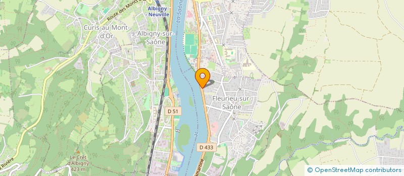 localisation de l'entreprise SCI VSFB  FLEURIEU-SUR-SAONE