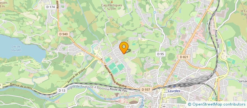 localisation de l'entreprise SCI VSJ  LOURDES