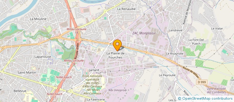 localisation de l'entreprise SCI VSM à ALBI
