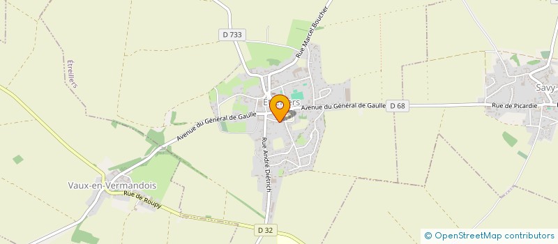 localisation de l'entreprise SCI VSM IMMO  ETREILLERS