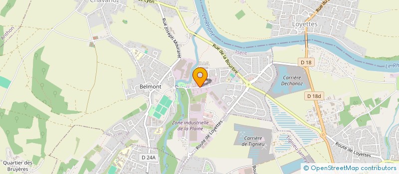 localisation de l'entreprise SCI VSMP  CHAVANOZ