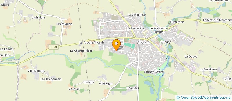 localisation de l'entreprise SCI VSPR  GEVEZE