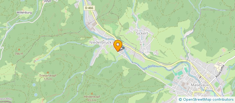 localisation de l'entreprise SCI VT DE LA GARE  MASEVAUX-NIEDERBRUCK