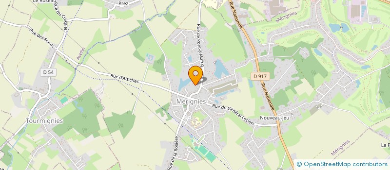localisation de l'entreprise SCI VTD à MERIGNIES