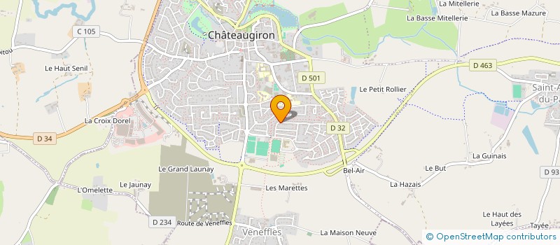 localisation de l'entreprise SCI VTD  CHATEAUGIRON