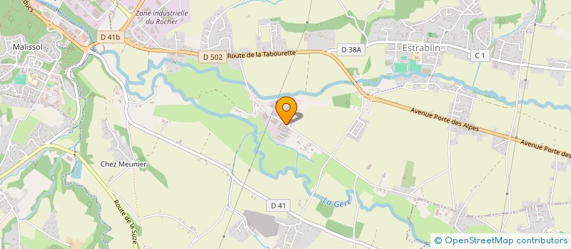 localisation de l'entreprise SCI VTLOG 2  ESTRABLIN