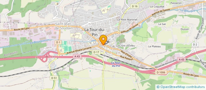 localisation de l'entreprise SCI VTM IMMOBILIER  LA TOUR-DU-PIN