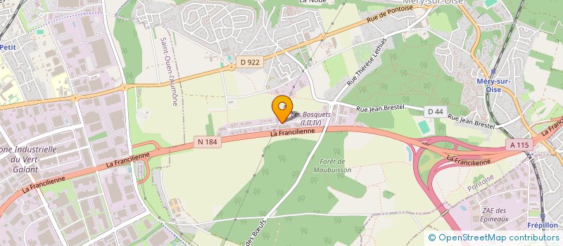 localisation de l'entreprise SCI VTT  MERY-SUR-OISE