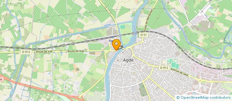 localisation de l'entreprise SCI VU-CHI  AGDE