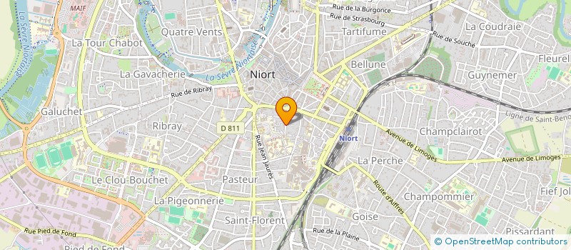 localisation de l'entreprise SCI VUDA  NIORT